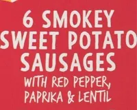 Smokey sweet potato saysages