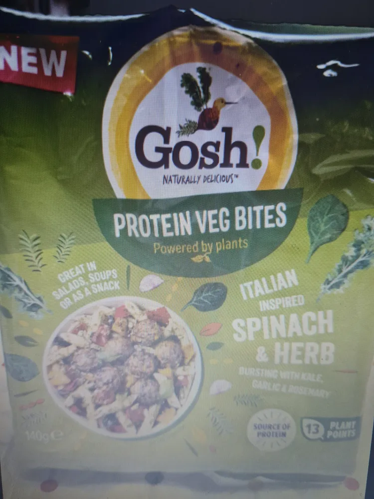 protein veg bites spinach & herb