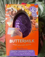 Zingy orange Crisp Choccy egg & buttons