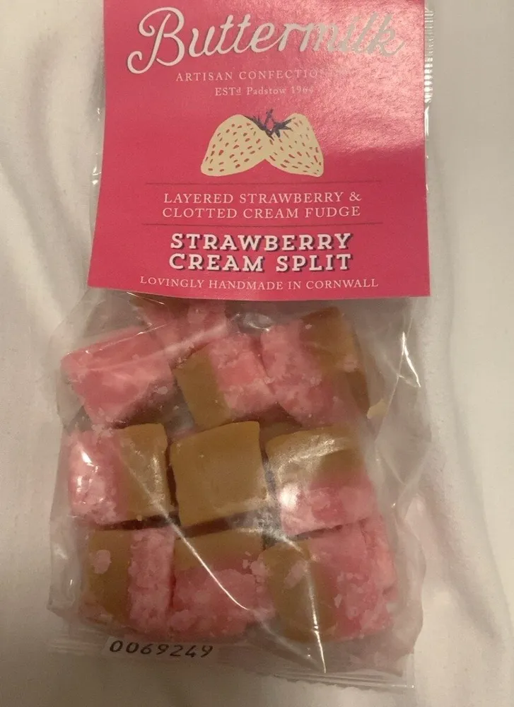 Strawberry cream split