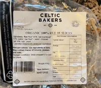 Organic 100% Rye 10 Slices