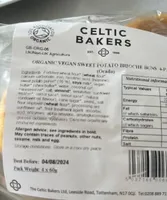 Organic vegan sweet potato brioche buns