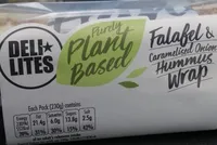 Plant based Falafel & Caramelised Onion Hummus Wrap