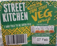 Vegan Thai Style Veg Wrap