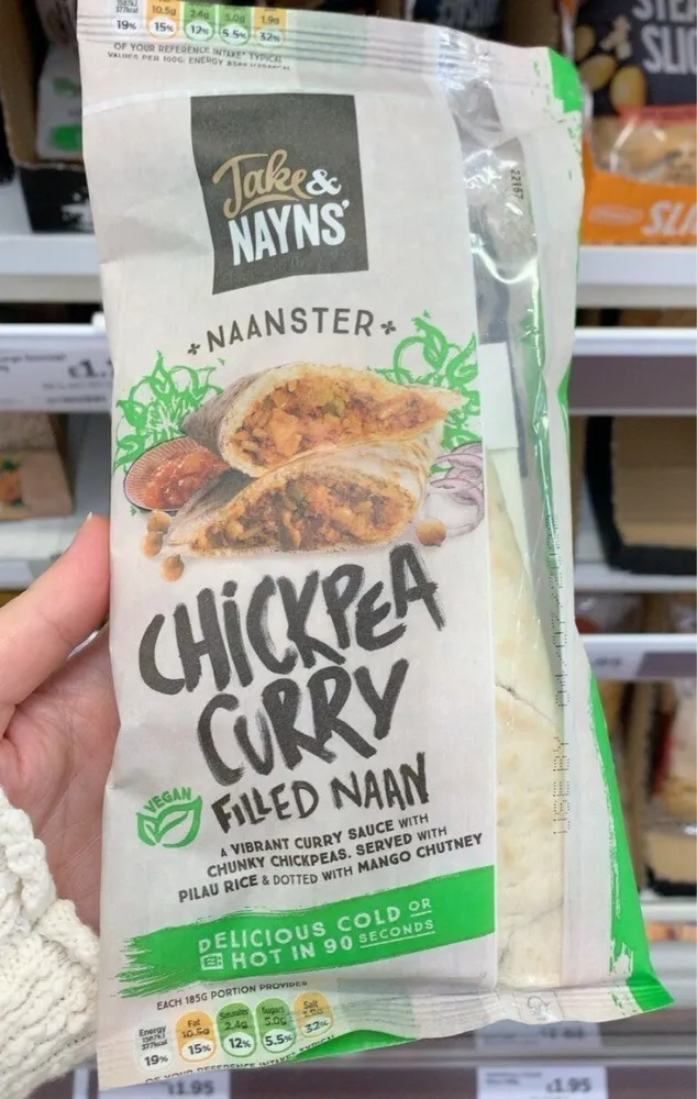 Chickepea curry nan
