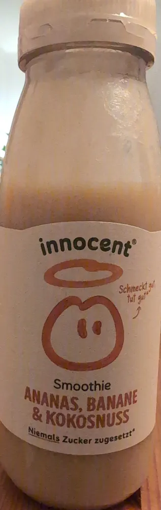 Smoothie Ananas, Banane & Kokosnuss