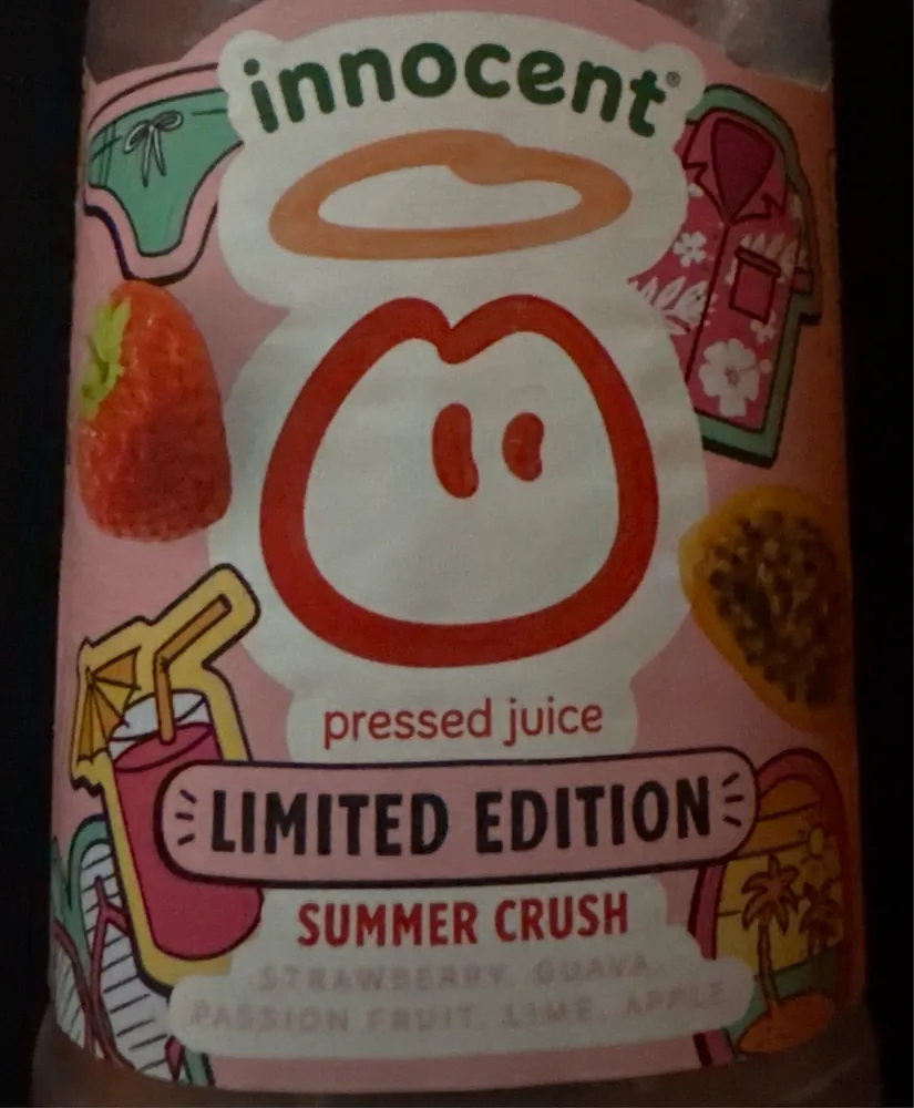 Summer Crush Strawberry, Passion Fruit, Lime Pressed Juice