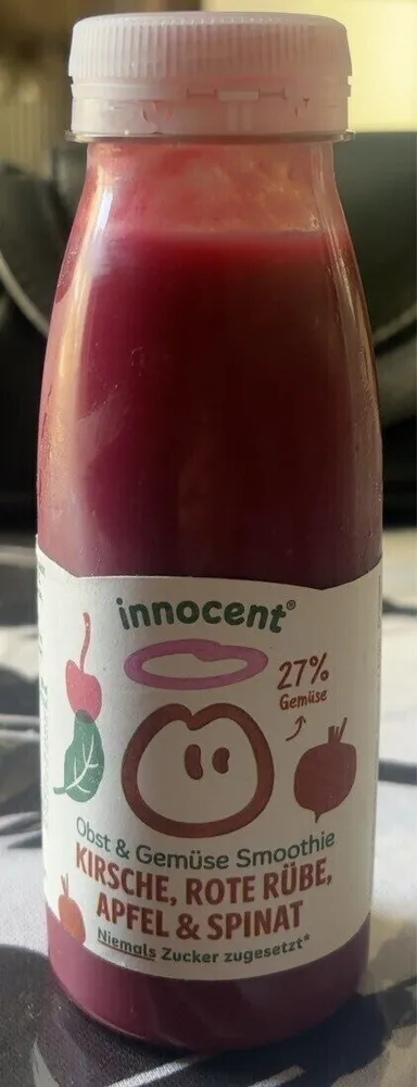 Smoothie Kirsche Rote Rübe Apfel Spinat