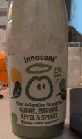 Obst & Gemüse Smoothie Gurke, Zitrone, Apfel & Spinat