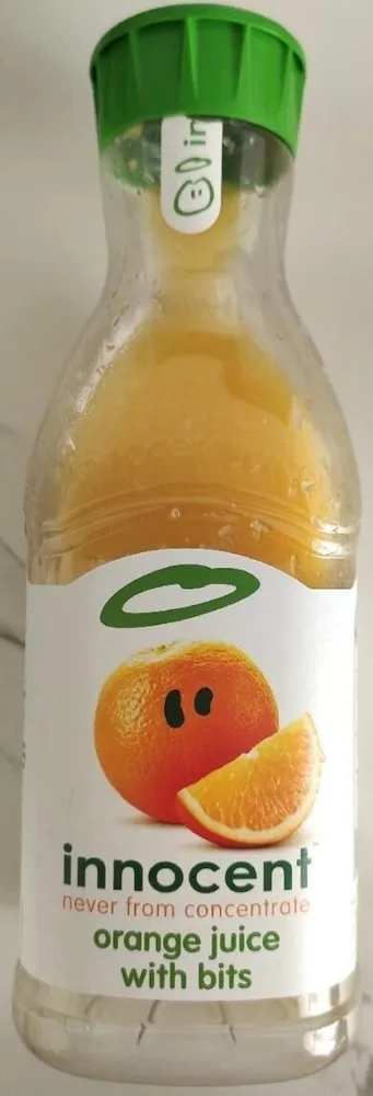 orange juice with bits