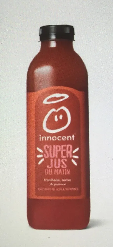 Super jus framboise cerise et pomme
