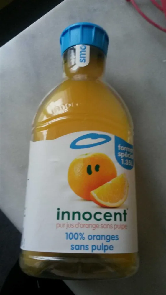 100% oranges sans pulpe