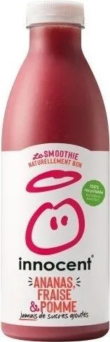 Smoothie ananas, fraise & pomme
