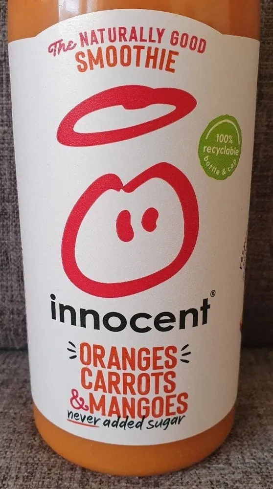 Oranges, carrots & mangoes smoothie