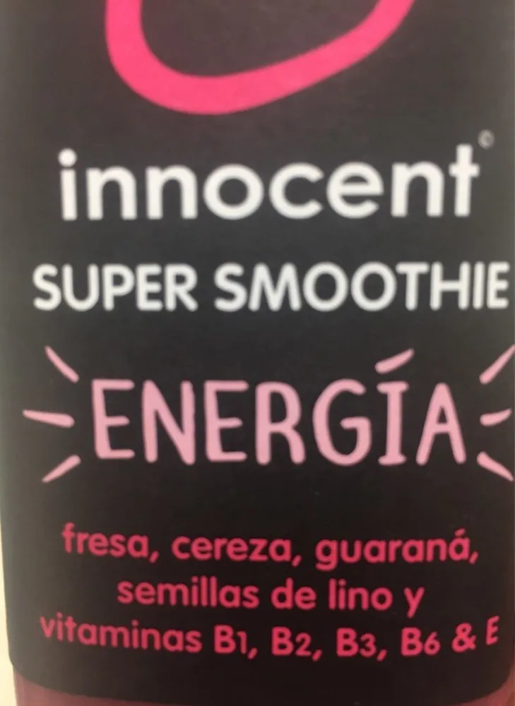 Super smoothie energia