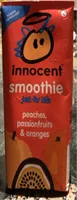innocent kids smoothie peaches, passion fruits & o