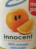 Innocent pur jus d'orange pressé sans pulpe