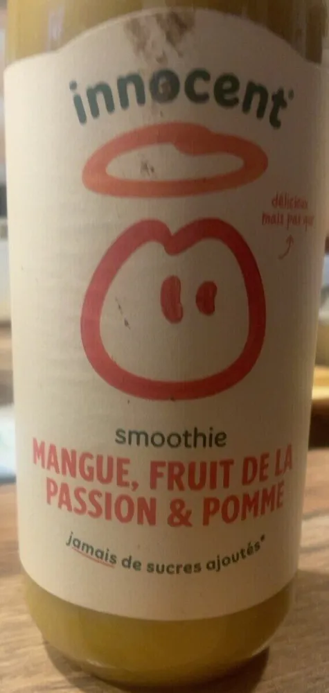 Smoothie mangue fruits de la passion et pomme