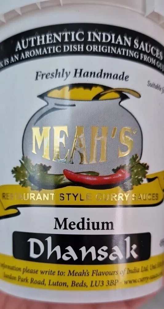 Means restaurant style curry sauces