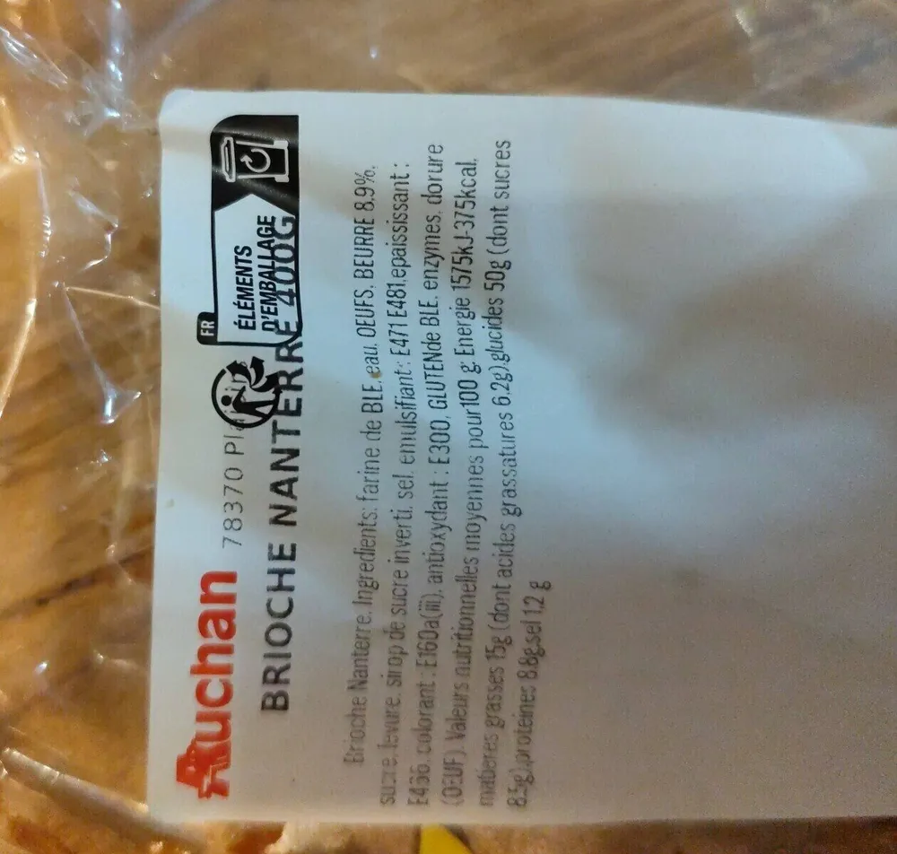 Brioche nanterre 400g
