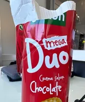 Mega duo chocolate flavored filling