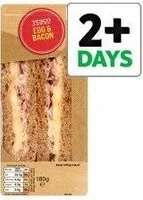 Tesco Egg Bacon Malted Brown Bread Sandwich