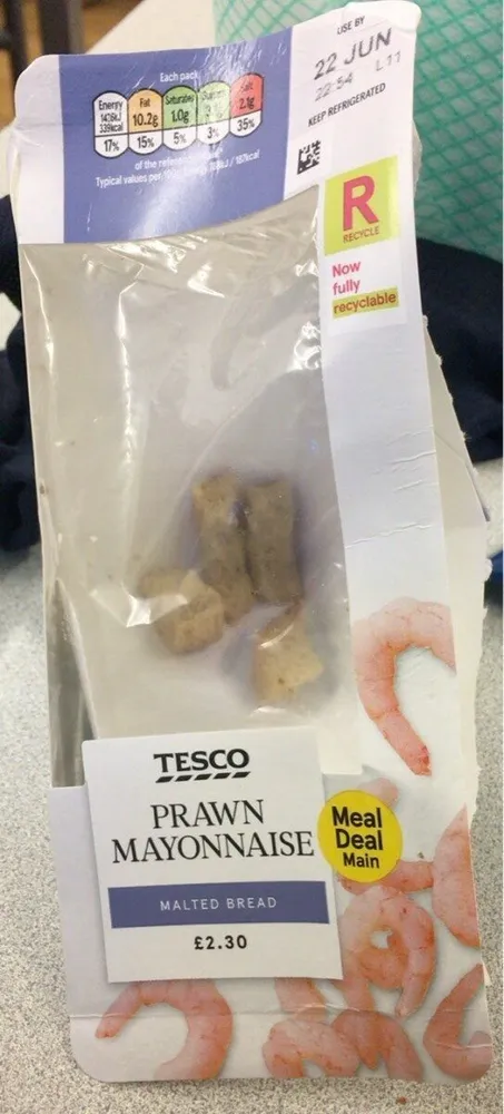 Tesco Prawn mayonnaise