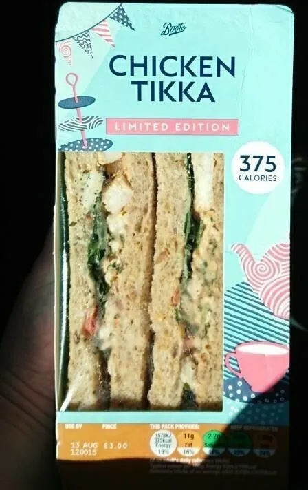 Chicken tikka sandwich