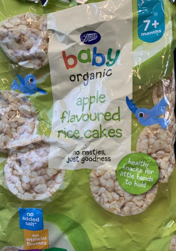 Apple flavoured rice cakes