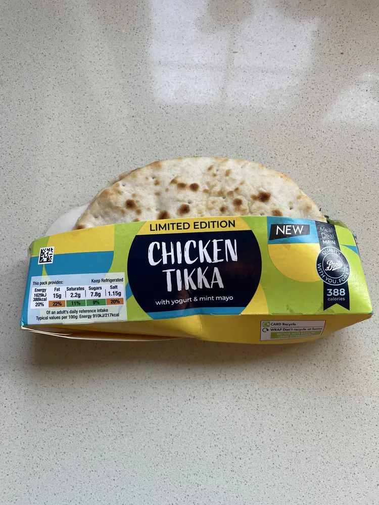 Chicken Tika With Yoghurt & Mint Mayo