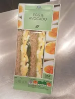 Egg and avocado sandwich