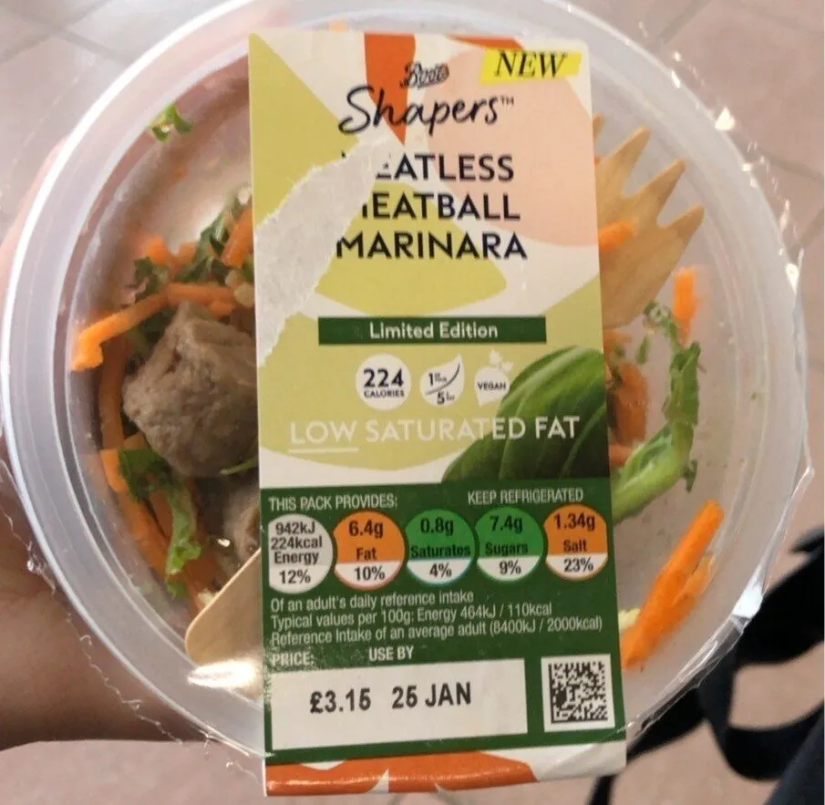 Meatless meatball marinara