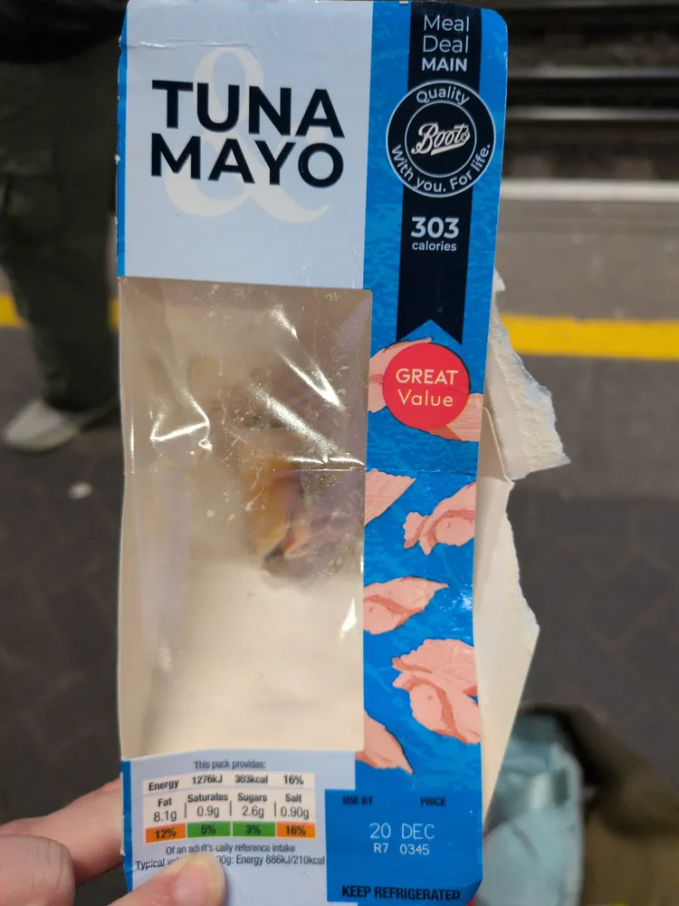 Tuna Mayo Boot Sandwich
