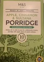 Apple, Cinnamon & Sultana Porridge