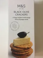 Black olive crackers