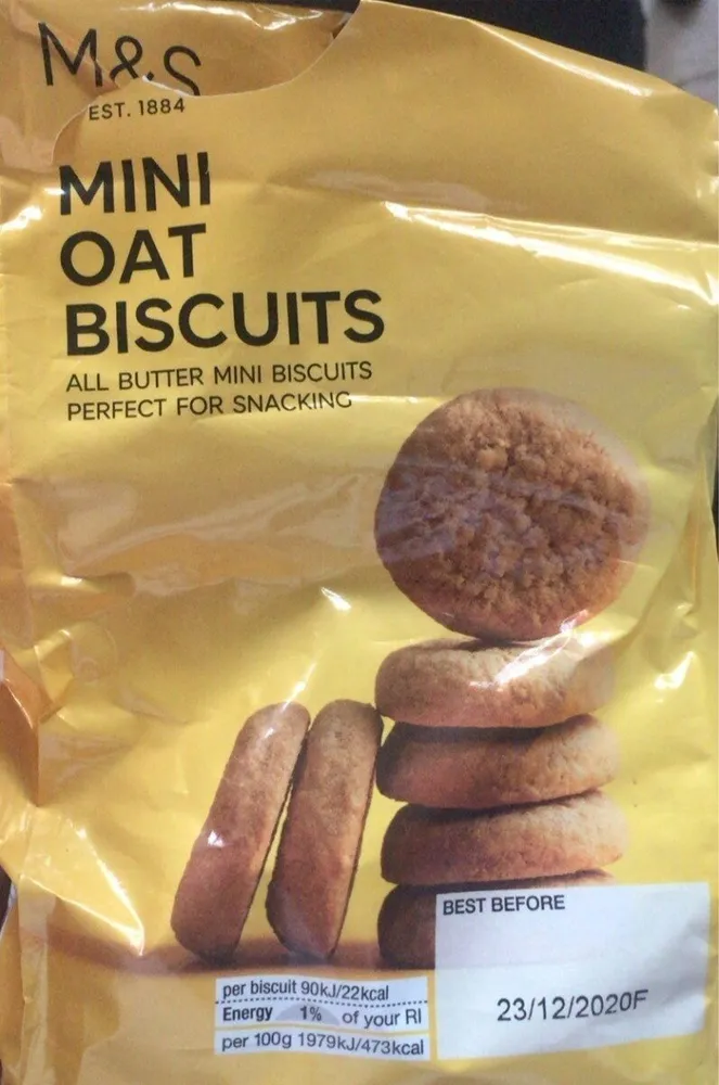 Mini-biscuits à l’avoine