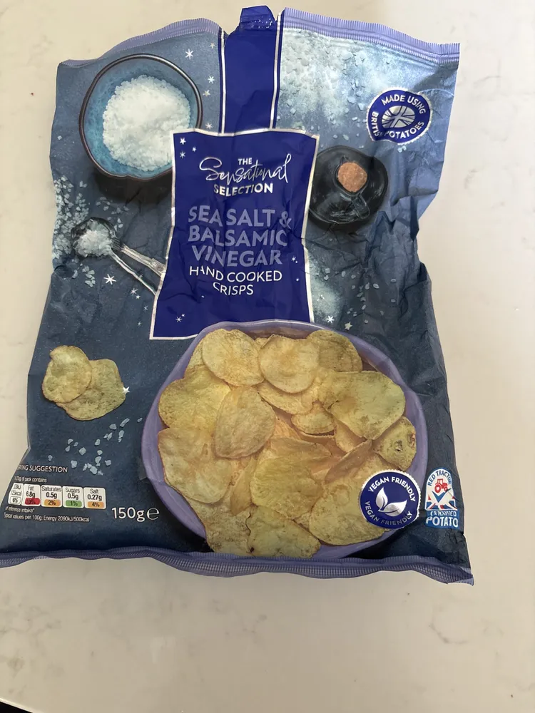 Sea Salt & Balsamic Vinegar Hand Cooked Crisps