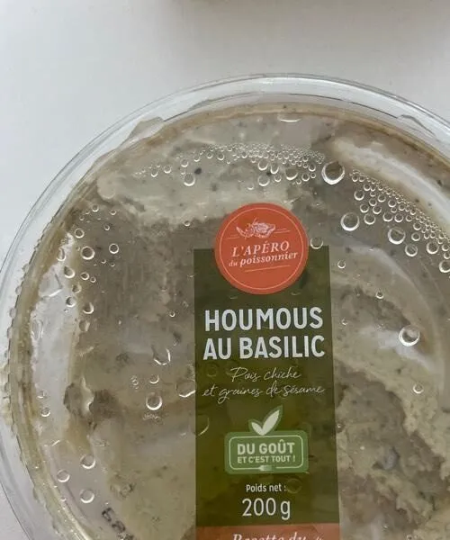 Houmous au basilic