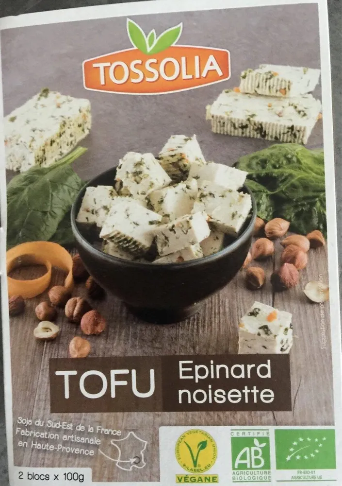 Tofu Epinard noisette