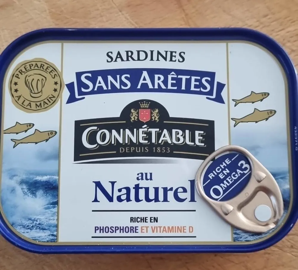 Sardines au naturel