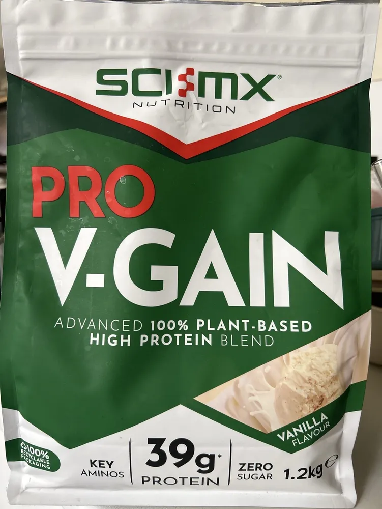 Vanilla Flavour Plant-Based Protein Food Supplement Powder