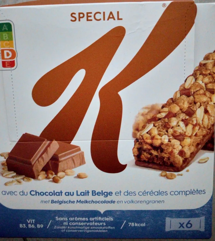 Barres de Céréales Special K Chocolat au Lait