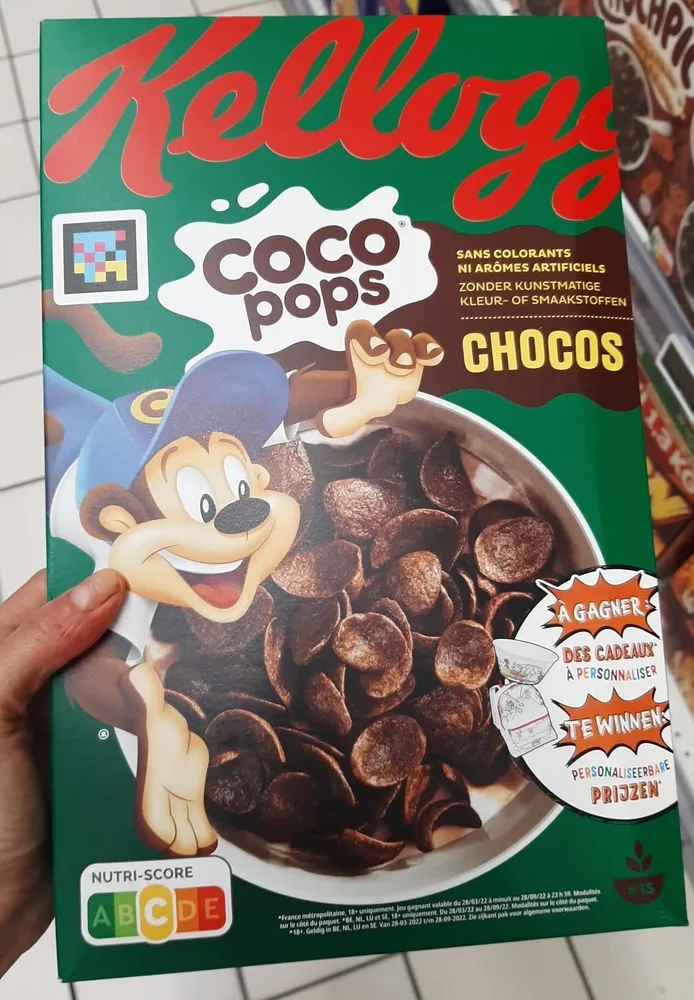 Céréales Coco Pops Chocos