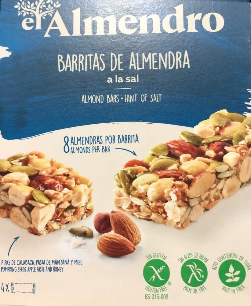 Barritas de almendra