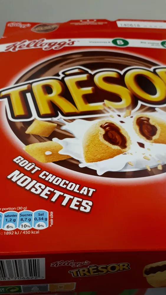 Trésor goût Chocolat Noisettes