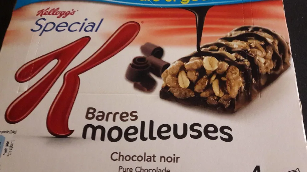 Barres moelleuses chocolat noir