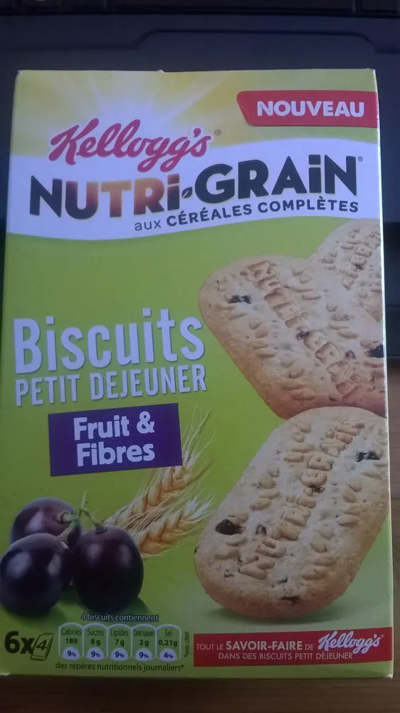 kellogg's Nutri-Grain aux céréales complètes