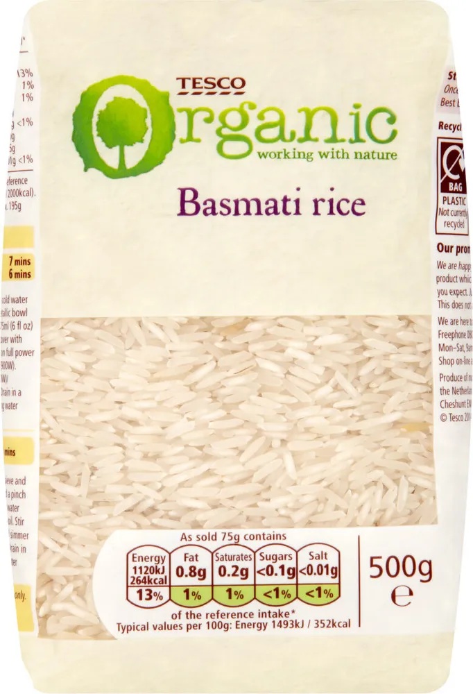 Organic basmati rice