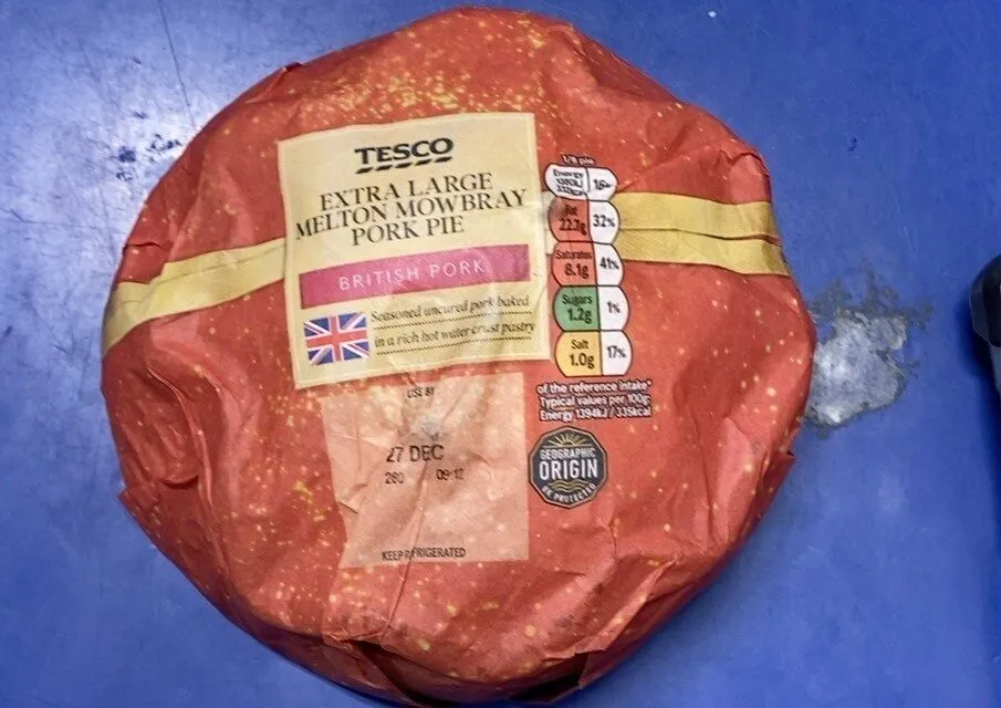 Extra large mowbray pork pie