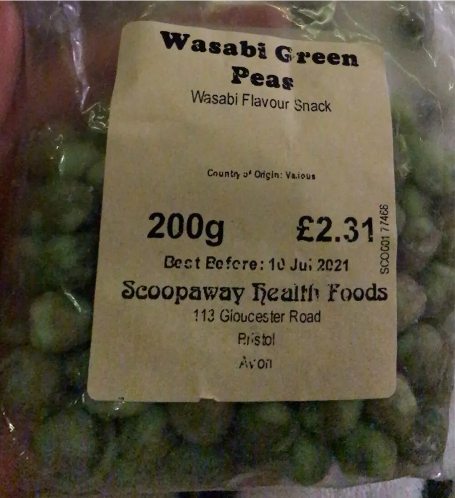 Wasabi Green Peas